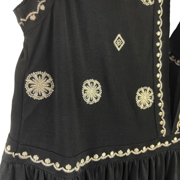 New-miss Me Deep V neck, Embroidered, Empire Waist, Hi-Lo, Mini Dress - Picture 15 of 16